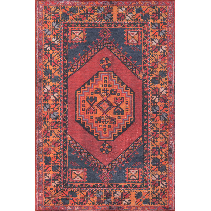 Bungalow Rose Varian Oriental Red Area Rug & Reviews Wayfair